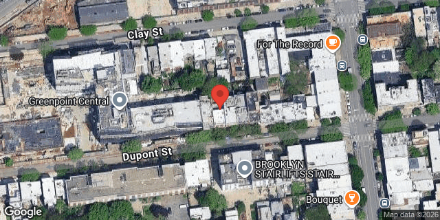 Aerial map of 97 DUPONT STREET, Brooklyn