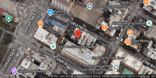 Aerial map of 110 EAST 17 STREET, Manhattan