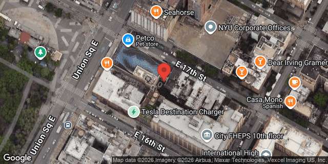 Aerial map of 104 EAST 17 STREET, Manhattan