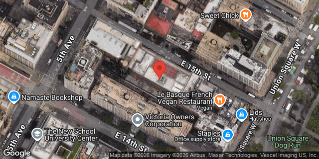 Aerial map of 10 EAST 15 STREET, Manhattan