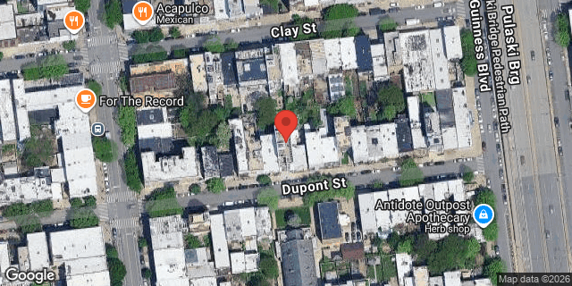 Aerial map of 141 DUPONT STREET, Brooklyn