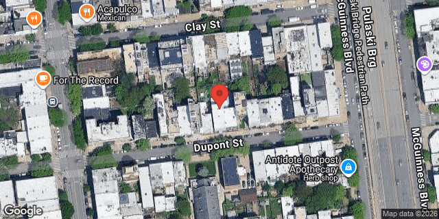 Aerial map of 145 DUPONT STREET, Brooklyn