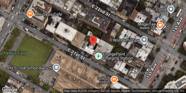 Aerial map of 325 EAST 21 STREET, Manhattan