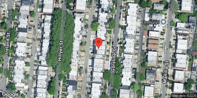 Aerial map of 51-36 GORSLINE STREET, Queens
