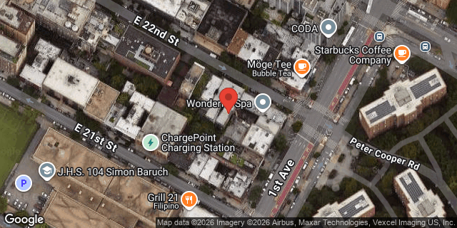 Aerial map of 340 EAST 22 STREET, Manhattan