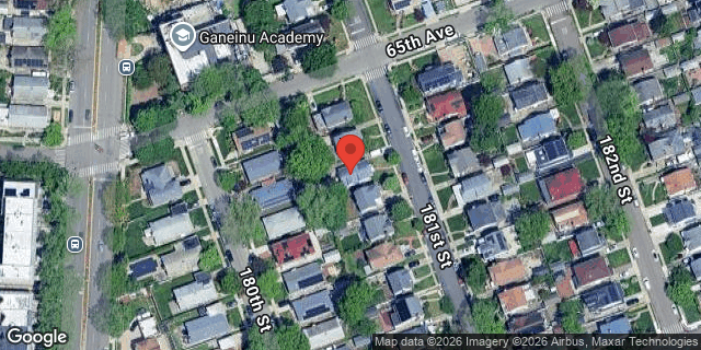 Aerial map of 65-12 181 STREET, Queens