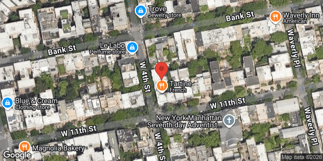 Aerial map of 287 WEST 4 STREET, Manhattan