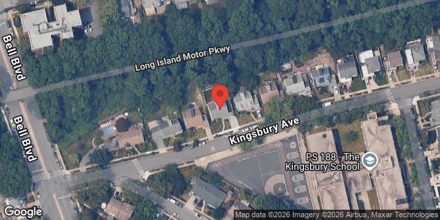 Aerial map of 217-15 KINGSBURY AVENUE, Queens