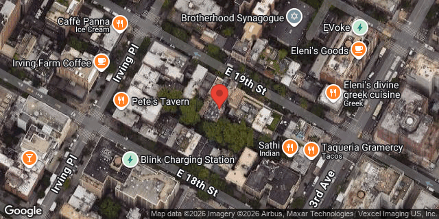 Aerial map of 132 EAST 19 STREET, Manhattan