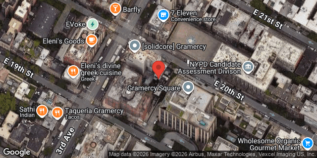 Aerial map of 206 EAST 20 STREET, Manhattan