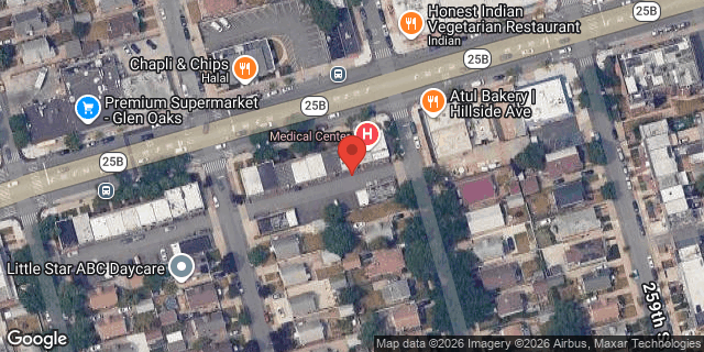 Aerial map of 257-16 HILLSIDE AVENUE, Queens
