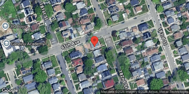 Aerial map of 65-04 182 STREET, Queens