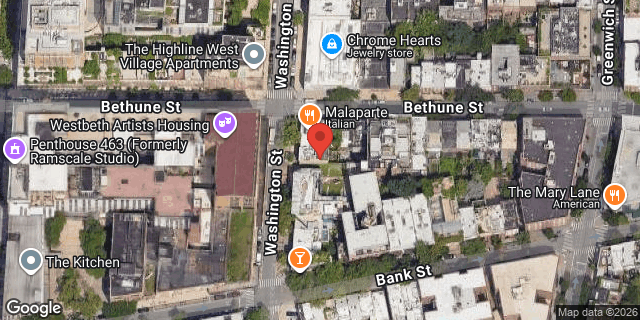 Aerial map of 749 WASHINGTON STREET, Manhattan