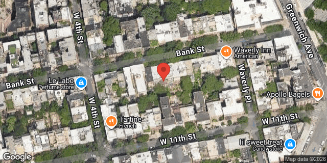 Aerial map of 36 BANK STREET, Manhattan