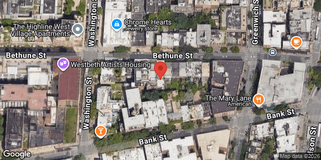 Aerial map of 31 BETHUNE STREET, Manhattan