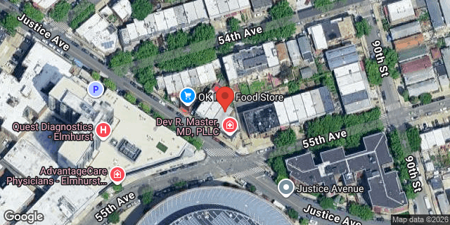 Aerial map of 88-21 JUSTICE AVENUE, Queens