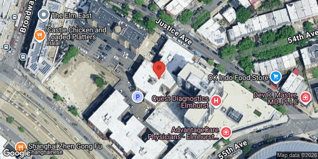 Aerial map of 87-22 JUSTICE AVENUE, Queens