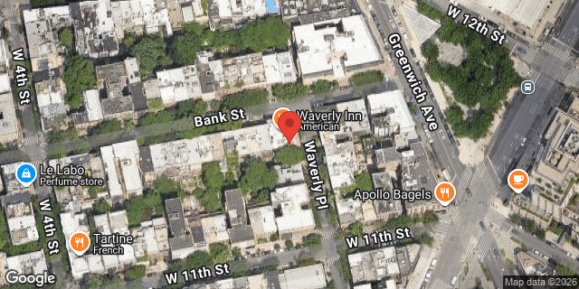 Aerial map of 16 BANK STREET, Manhattan
