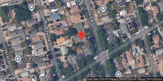 Aerial map of 84-30 263 STREET, Queens