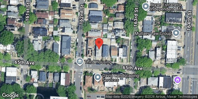 Aerial map of 162-07 65 AVENUE, Queens