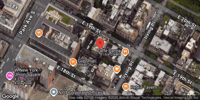 Aerial map of 112 EAST 19 STREET, Manhattan