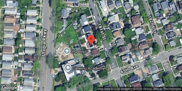 Aerial map of 64-26 181 STREET, Queens