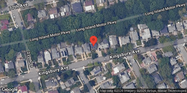 Aerial map of 220-31 KINGSBURY AVENUE, Queens