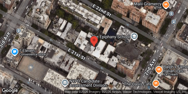 Aerial map of 227 EAST 21 STREET, Manhattan