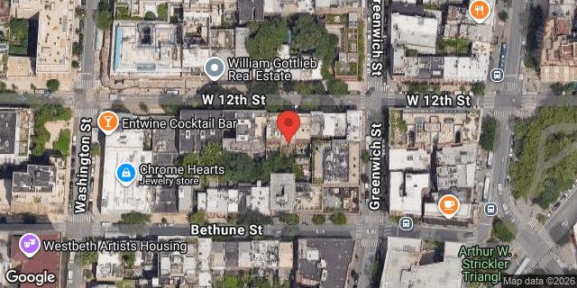 Aerial map of 338 WEST 12 STREET, Manhattan