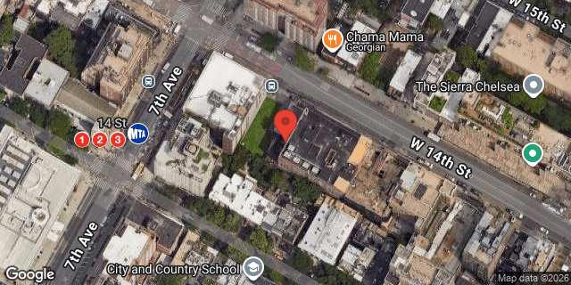 Aerial map of 148 WEST 14 STREET, Manhattan