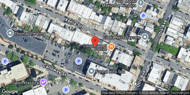 Aerial map of 57-54 XENIA STREET, Queens