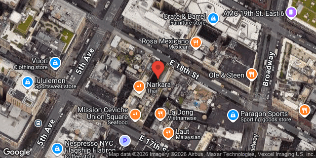 Aerial map of 8 EAST 18 STREET, Manhattan