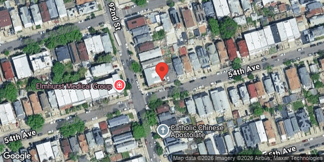 Aerial map of 53-19 92 STREET, Queens