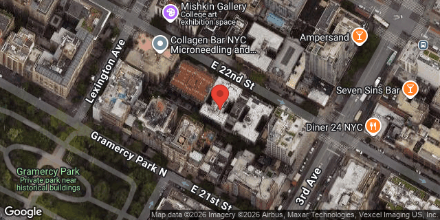 Aerial map of 144 EAST 22 STREET, Manhattan