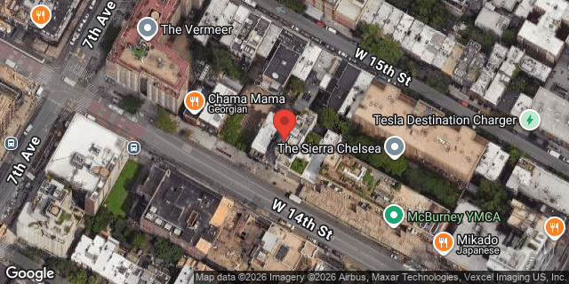 Aerial map of 137 WEST 14 STREET, Manhattan