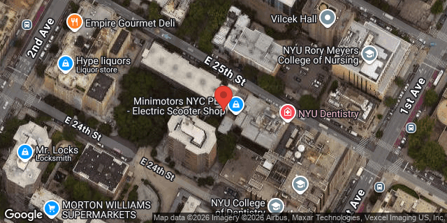 Aerial map of 326 EAST 25 STREET, Manhattan