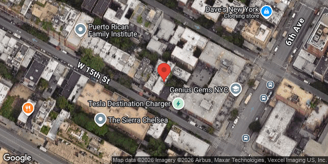 Aerial map of 117 WEST 15 STREET, Manhattan