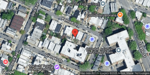Aerial map of 58-28 PENROD STREET, Queens