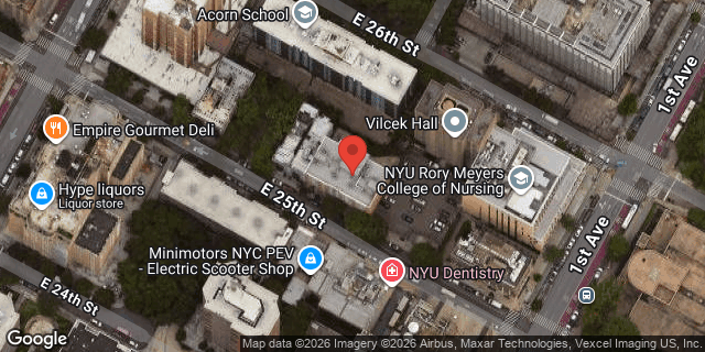 Aerial map of 325 EAST 25 STREET, Manhattan
