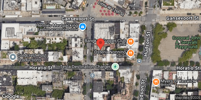 Aerial map of 829 GREENWICH STREET, Manhattan