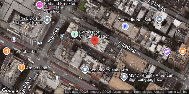 Aerial map of 214 EAST 24 STREET, Manhattan