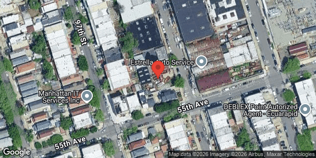 Aerial map of 53-46 97 PLACE, Queens