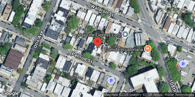 Aerial map of 58-25 PENROD STREET, Queens