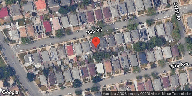 Aerial map of 224-40 76 ROAD, Queens