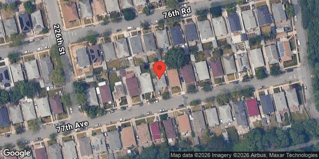 Aerial map of 226-23 77 AVENUE, Queens