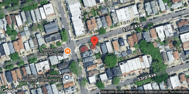 Aerial map of 92-44 52 AVENUE, Queens