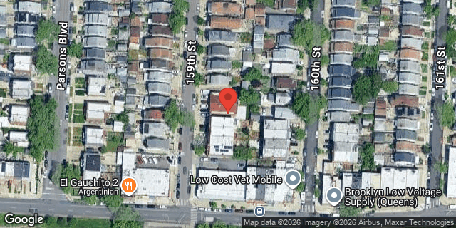 Aerial map of 59-37 159 STREET, Queens