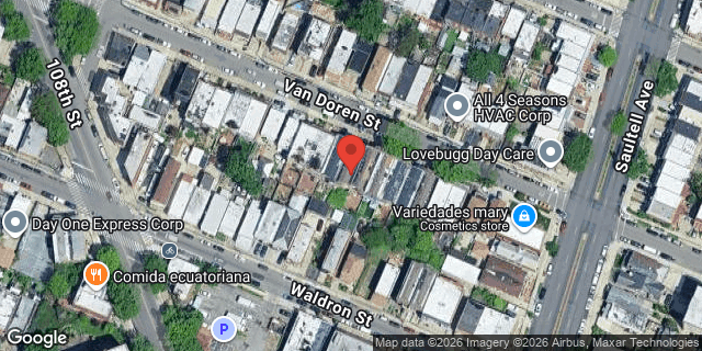 Aerial map of 57-38 VAN DOREN STREET, Queens