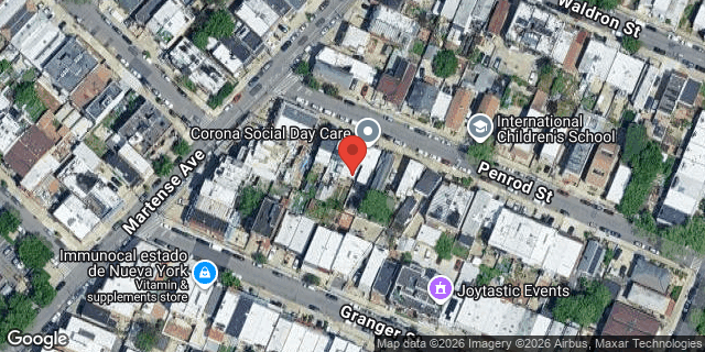 Aerial map of 57-16 PENROD STREET, Queens