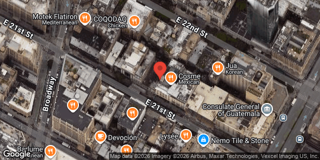Aerial map of 31 EAST 21 STREET, Manhattan